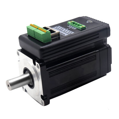 ซื้อ เซอร์โวมอเตอร์และไดรเวอร์เซอร์โวในตัว ไดรเวอร์มอเตอร์ดีไซน์กะทัดรัด 48V 400W สำหรับอุปกรณ์อัตโนมัติ การผลิตออนไลน์